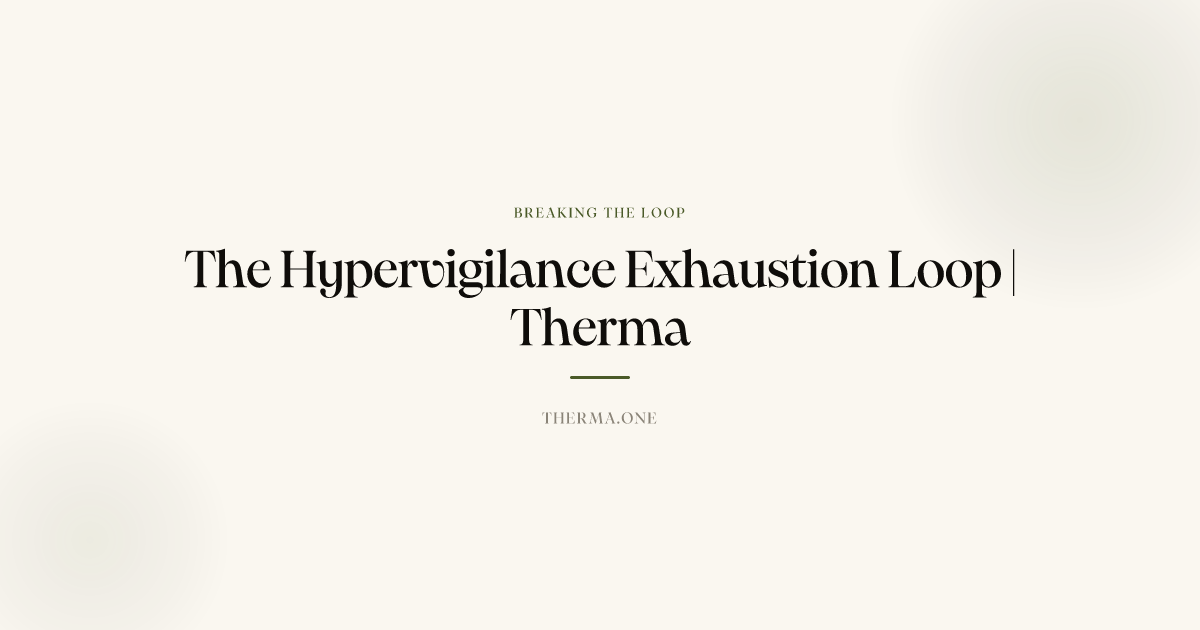 The Hypervigilance Exhaustion Loop | Therma